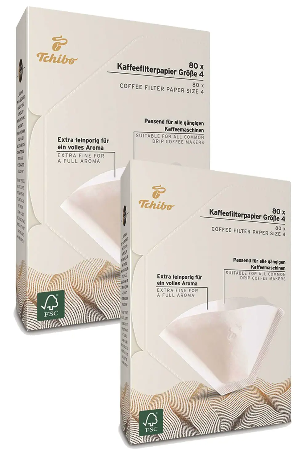 Tchibo Filtre Kahve Kağıdı 4 Numara 80 Adet (kağıt Filtre) X2 Ade