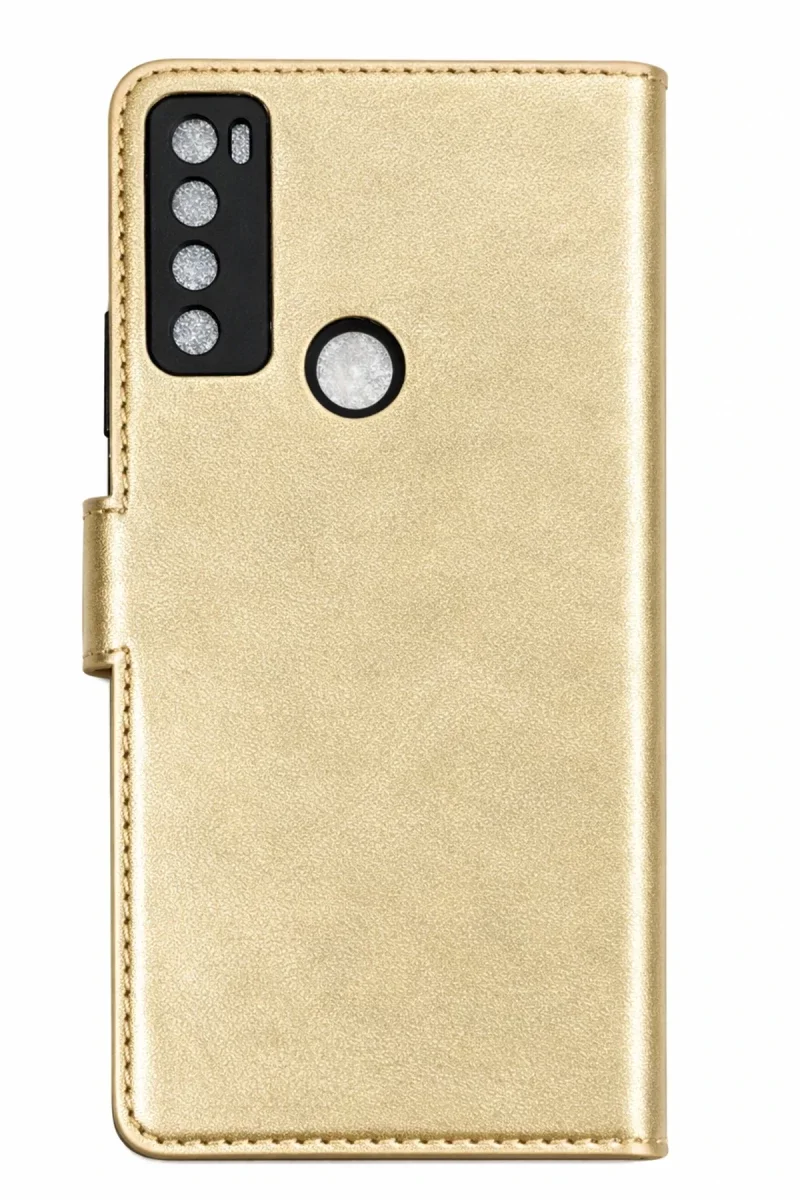 TCL 20 SE Trend S Plus Kapaklı Kılıf - Gold