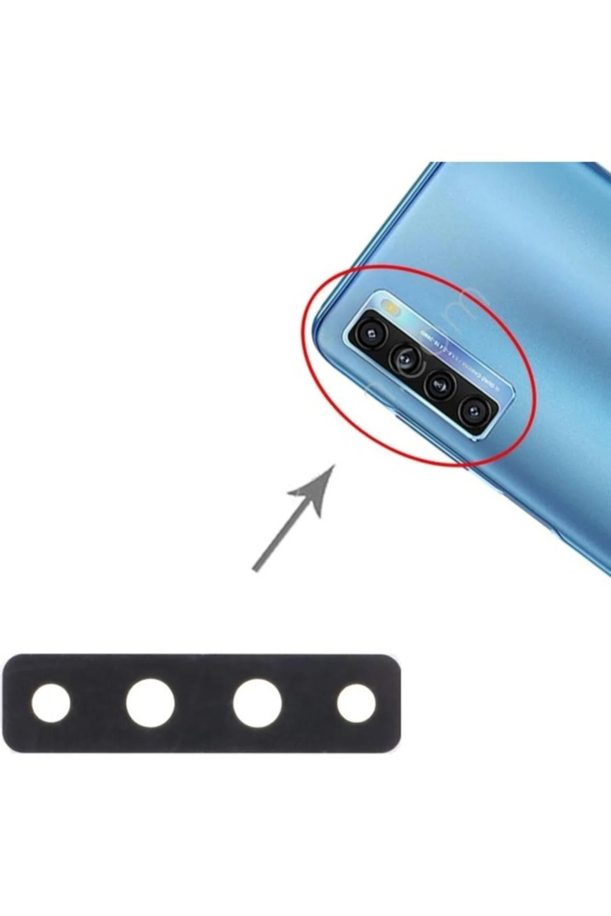 Tcl 20L Plus Ile Uyumlu Kamera Camı T775