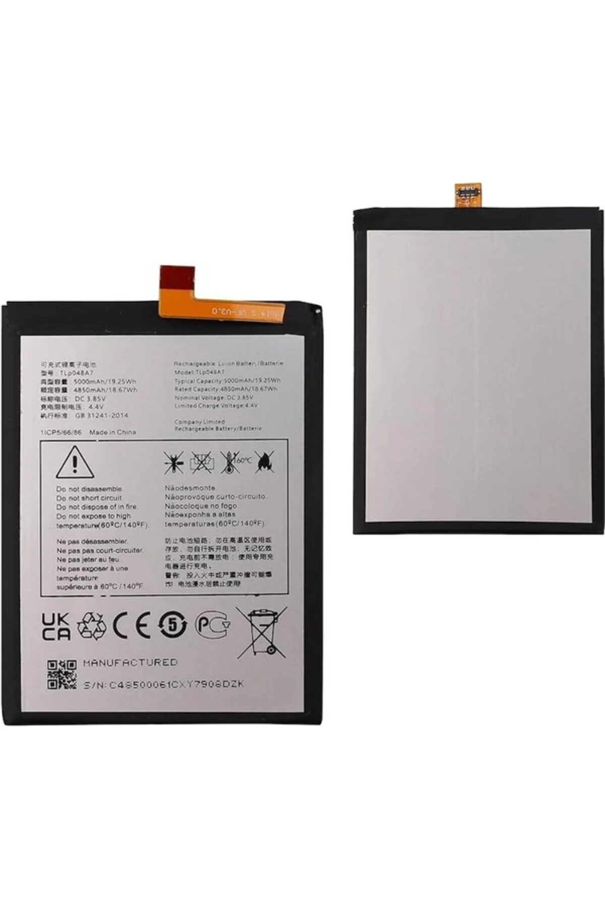 Tcl 20XE ile Uyumlu Ithal Pil TLP48A1