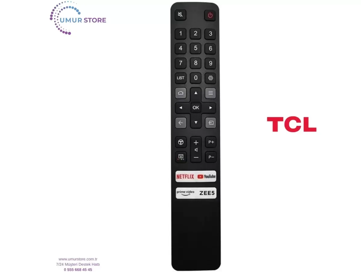 TCL İle Uyumlu 65C755 Smart HD Led Tv Kumanda-Mikrofonsuz TCL İle Uyumlu 65C755 Smart HD Led Tv Kumanda-Mikrofonsuz
