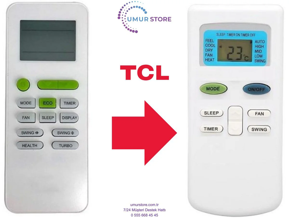 TCL Klima Kumandası TCL Klima Kumandası