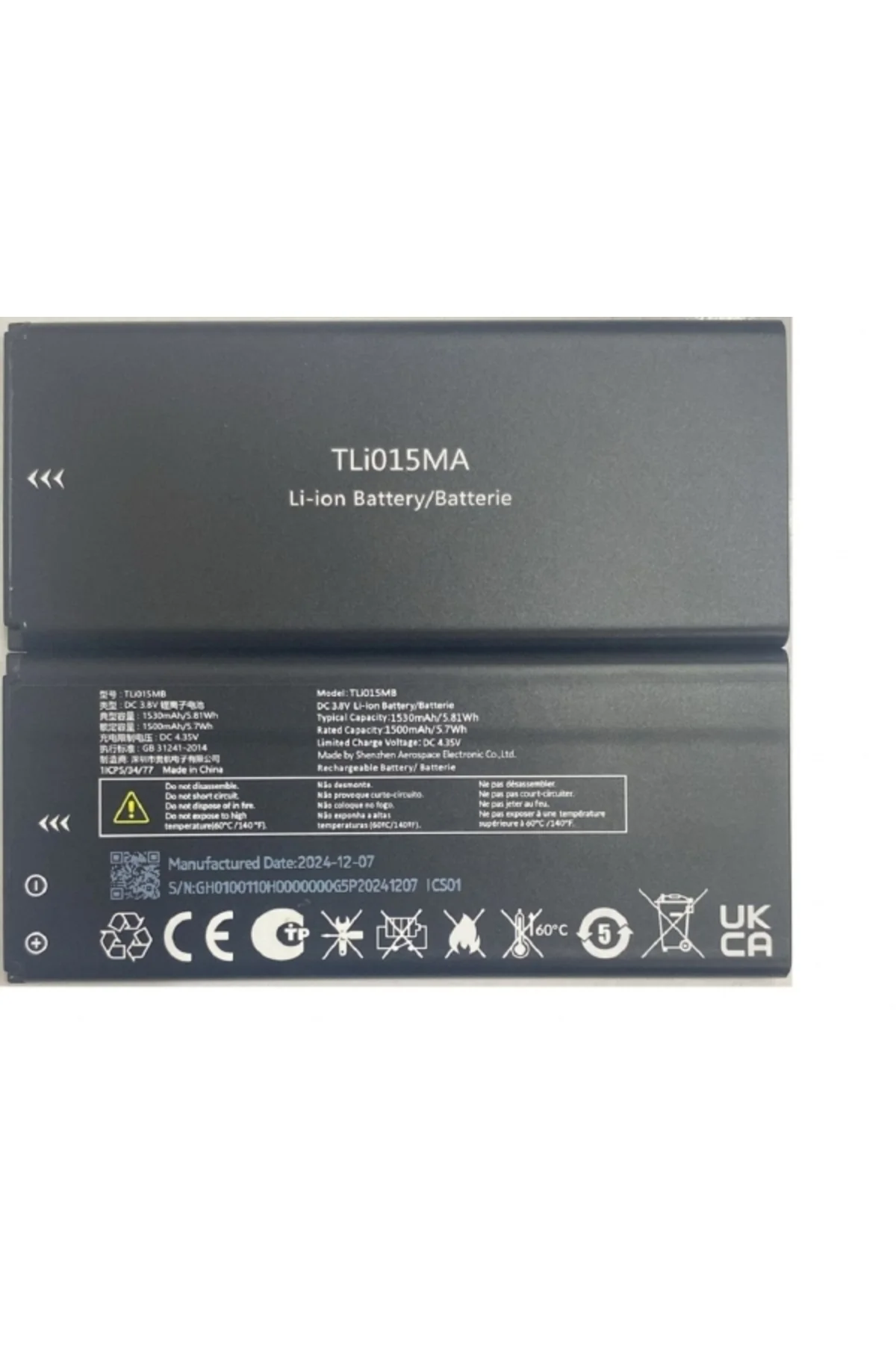 TCL Linkzone MW42V A-4034 Yeni Versiyon Pil Batarya TLİ015MA/B