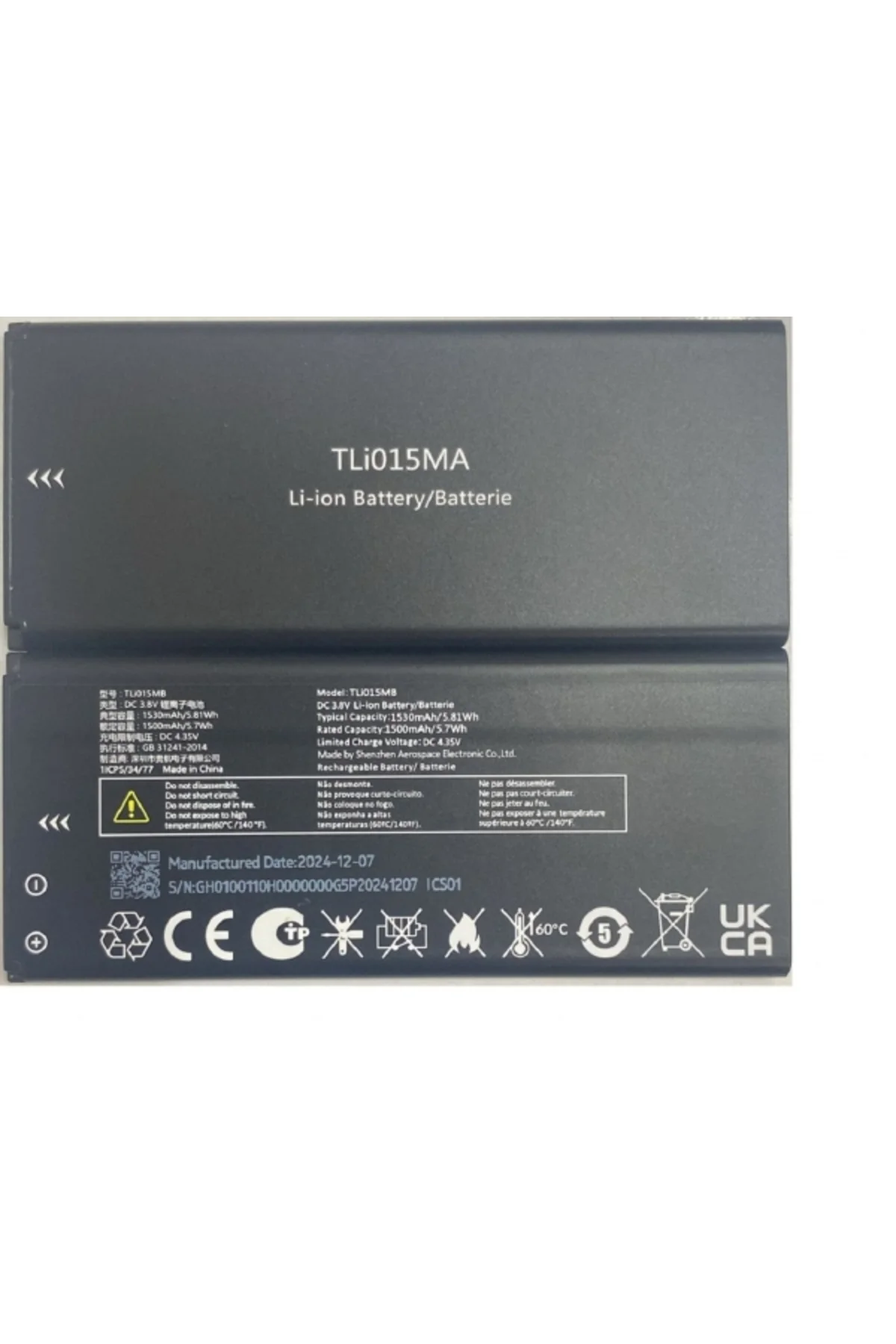 TCL Linkzone MW42V A-4034 Yeni Versiyon Pil Batarya TLİ015MA/B