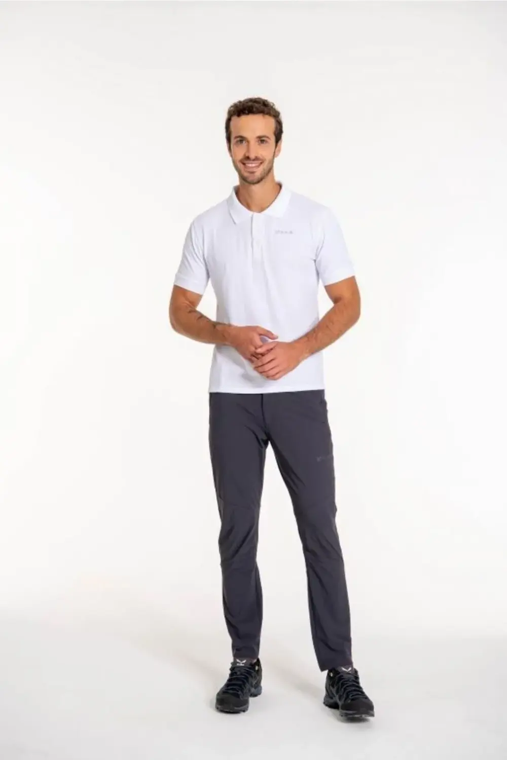 Teal Polo Yaka Erkek Kısa Kollu Tişört Beyaz Tea0404