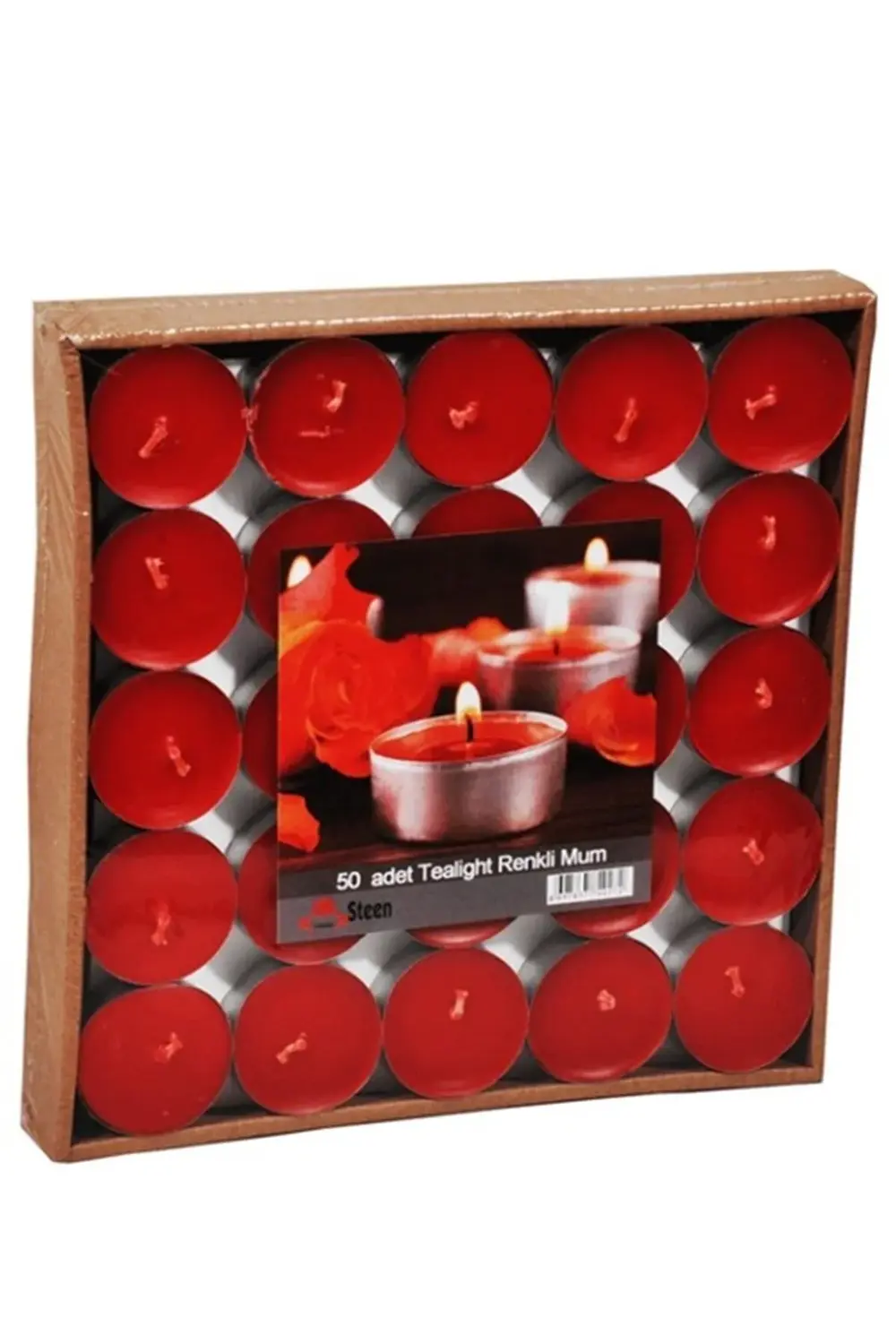 Tealight Mum - Kırmızı (50'li)