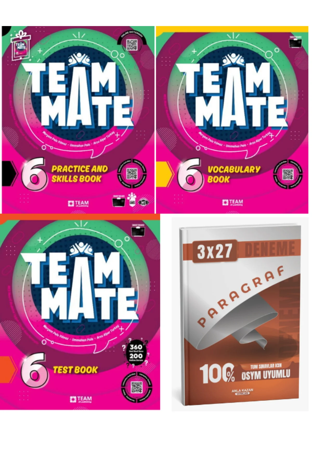 TeamElt 2027 6. Sınıf TeamMate Practice and Skills Book+Vocabulary Book+Test Book+Anla Kazan Paragraf TeamElt 2027 6. Sınıf TeamMate Practice and Skills Book+Vocabulary Book+Test Book+Anla Kazan Paragraf