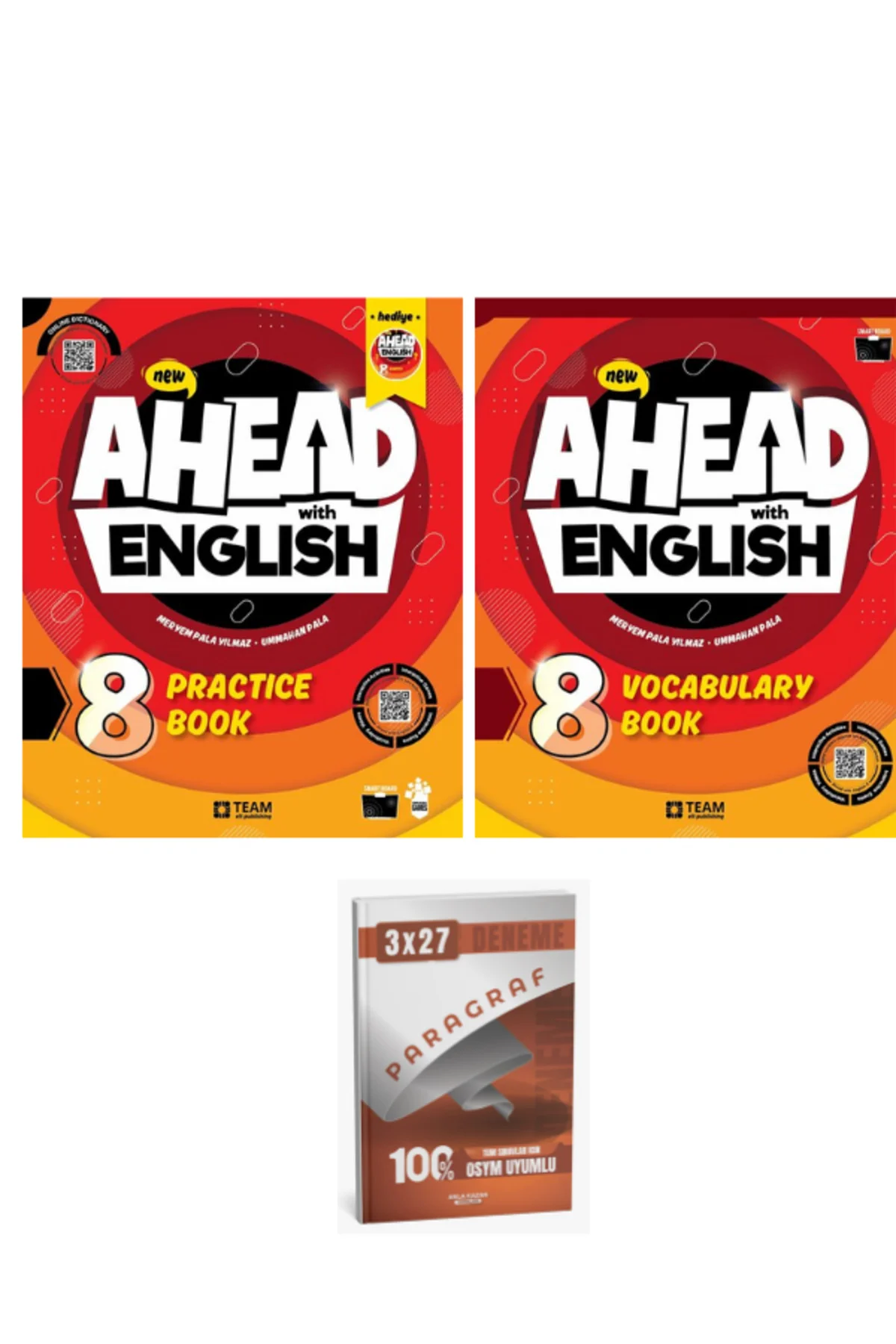 TeamElt 2027 Ahead with English 8 Practice Book (+Quizzes)+Vocabulary Book+Anla Kazan Paragraf