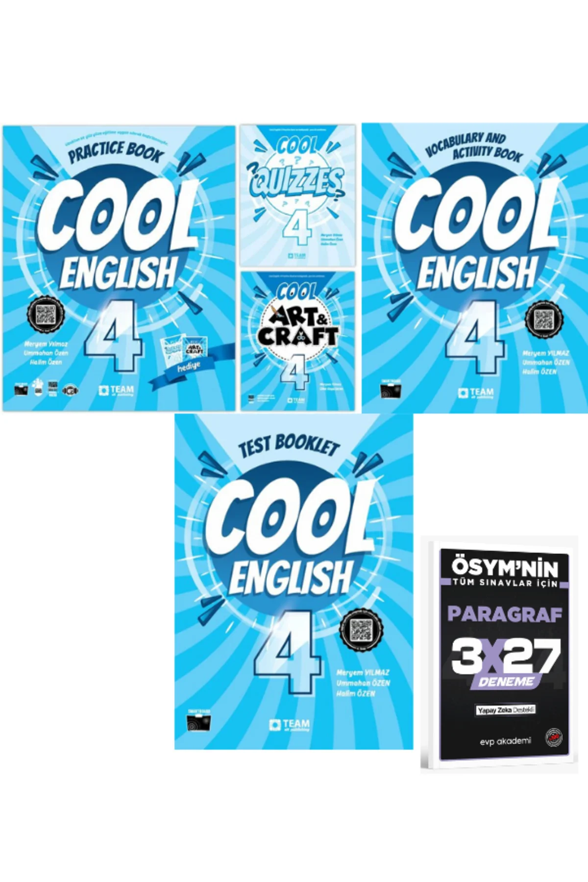 TeamElt 2027 Cool English 4 Practice Book(+Cool Art&Craft 4 +QUIZZES)+Vocabulary and Activity Book+Test Booklet+EVP Akademi Paragraf TeamElt 2027 Cool English 4 Practice Book(+Cool Art&Craft 4 +QUIZZES)+Vocabulary and Activity Book+Test Booklet+EVP Akademi Paragraf