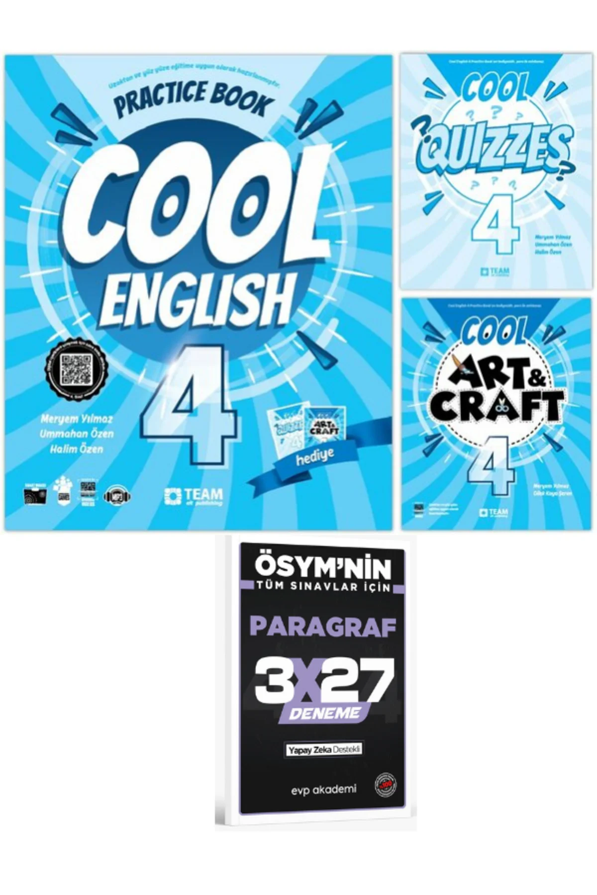 TeamElt 2027 Cool English 4 Practice Book(+Cool Art&Craft 4 +QUIZZES)+ EVP Akademi Paragraf