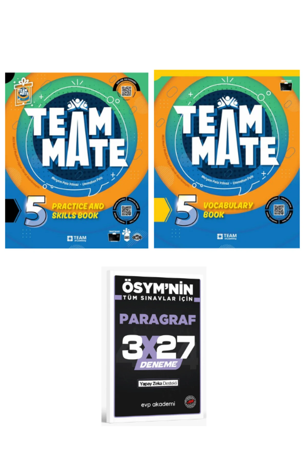 TeamMate 2027 5 Practice and Skills Book (+Quizzes)+Vocabulary Book+ EVP Akademi Paragraf