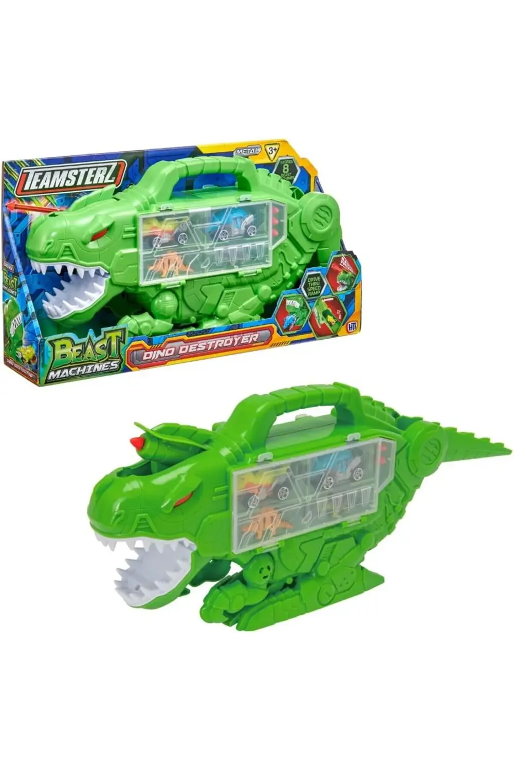Teamsterz Transporter Çantalı Beast Machines Dinozor Avcısı 2 ara