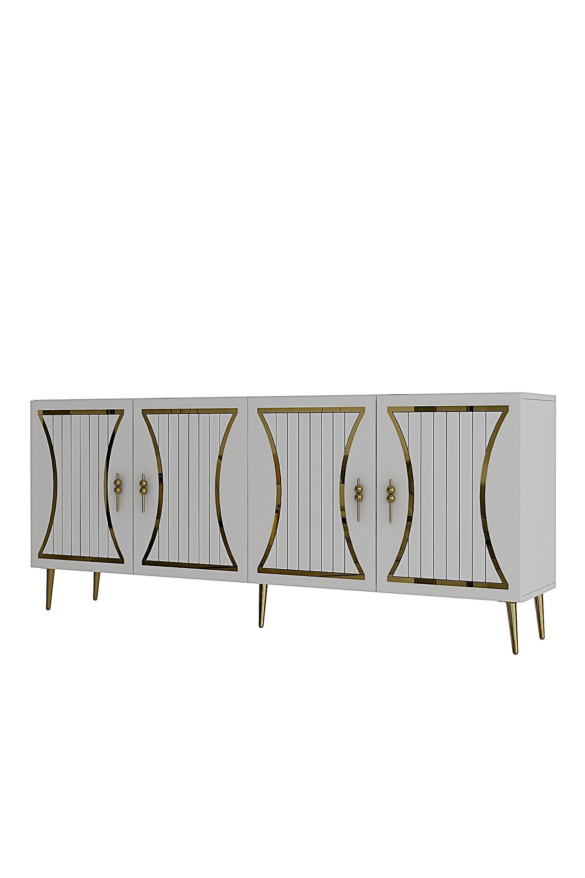 Cantek Dizayn Teanct (Kb150) Konsol Beyaz-Altin