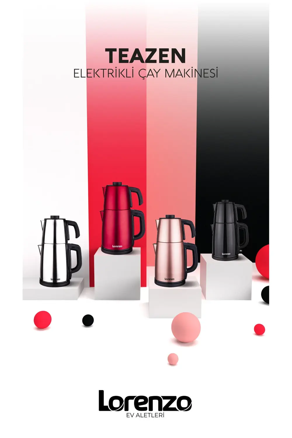 Lorenzo Teazen Çelik Çay Makinesi