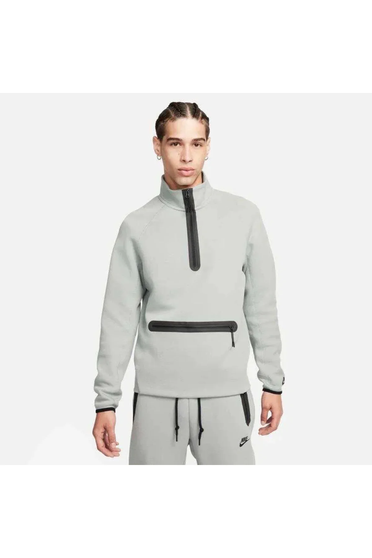 Tech Fleece Half Zip Top Erkek Sweatshirt FB7998-010