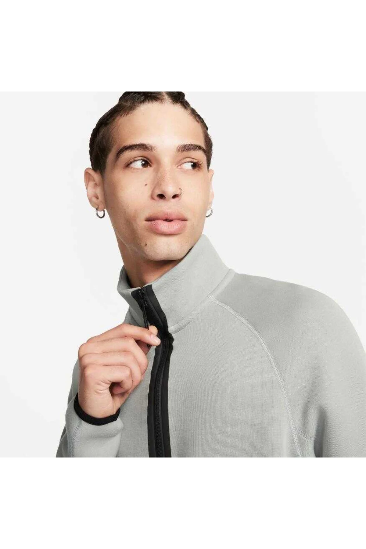 Tech Fleece Half Zip Top Erkek Sweatshirt FB7998-010