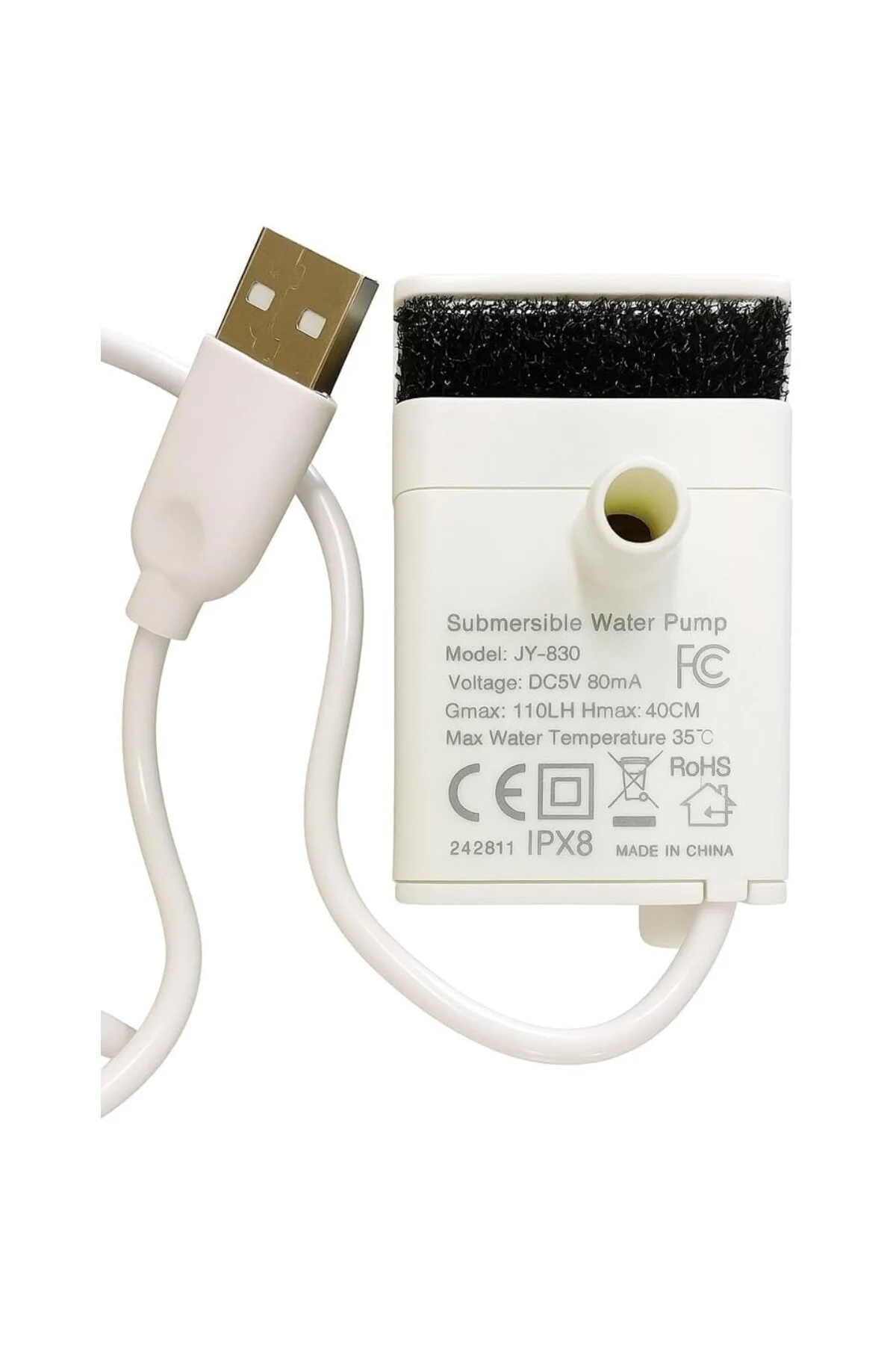 TechbutiQ Anti-Burnt Özellikli, Ledli, USB, Evcil Hayvan Su Sebil