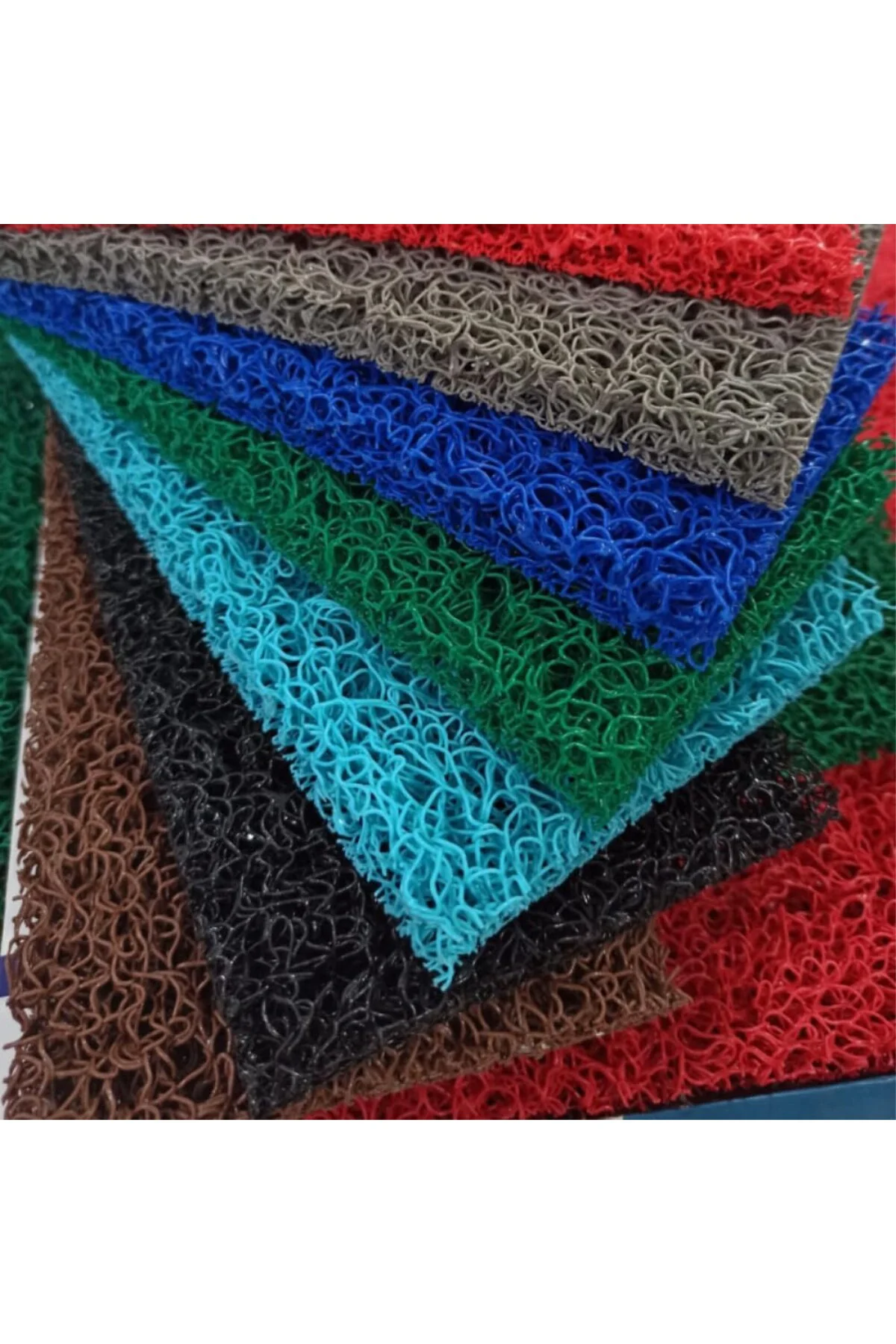 TechbutiQ Beylin Kıvırcık Pvc Paspas Iç Dış Zemin Halı Yolluk Kap