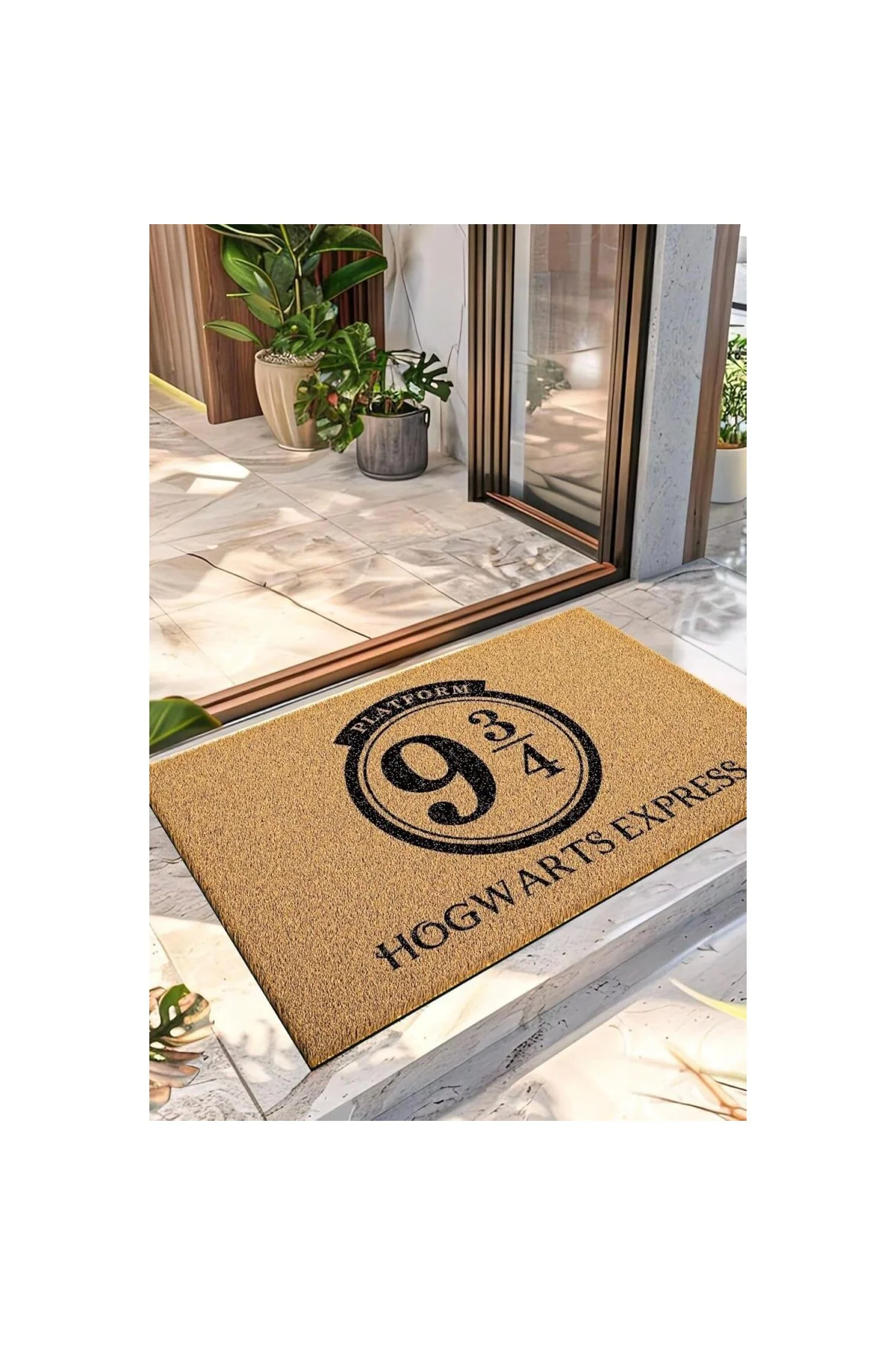 TechbutiQ Paspas Harry Potter Hogwarts Express Desenli Kapı Önü P