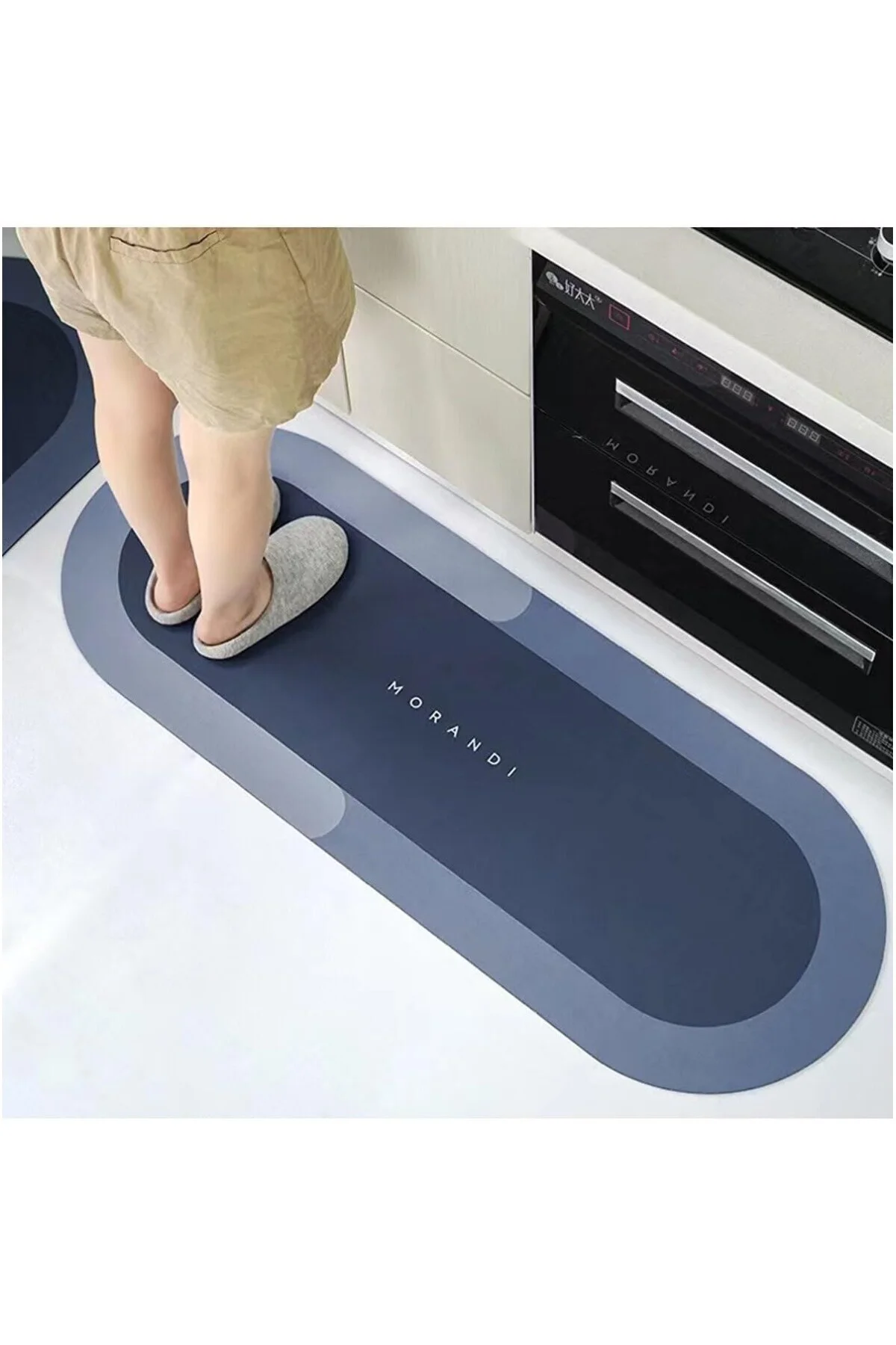 TechbutiQ Sihirli Paspas Banyo Paspası Su Emici Mutfak Koridor Pa