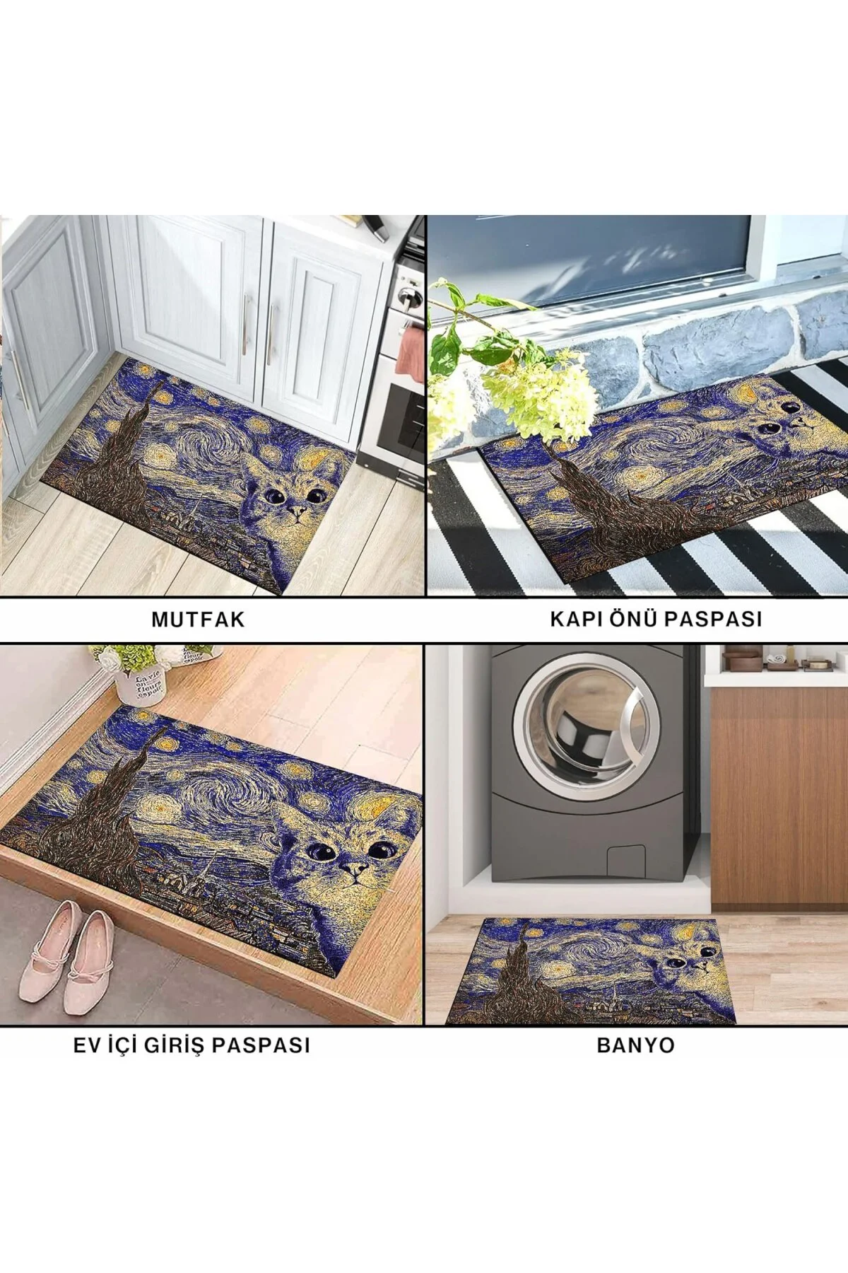 TechbutiQ Tasarımlı Dekoratif Kapı önü Paspas, Dış Mekan/Ev İçi/B TechbutiQ Tasarımlı Dekoratif Kapı önü Paspas, Dış Mekan/Ev İçi/B