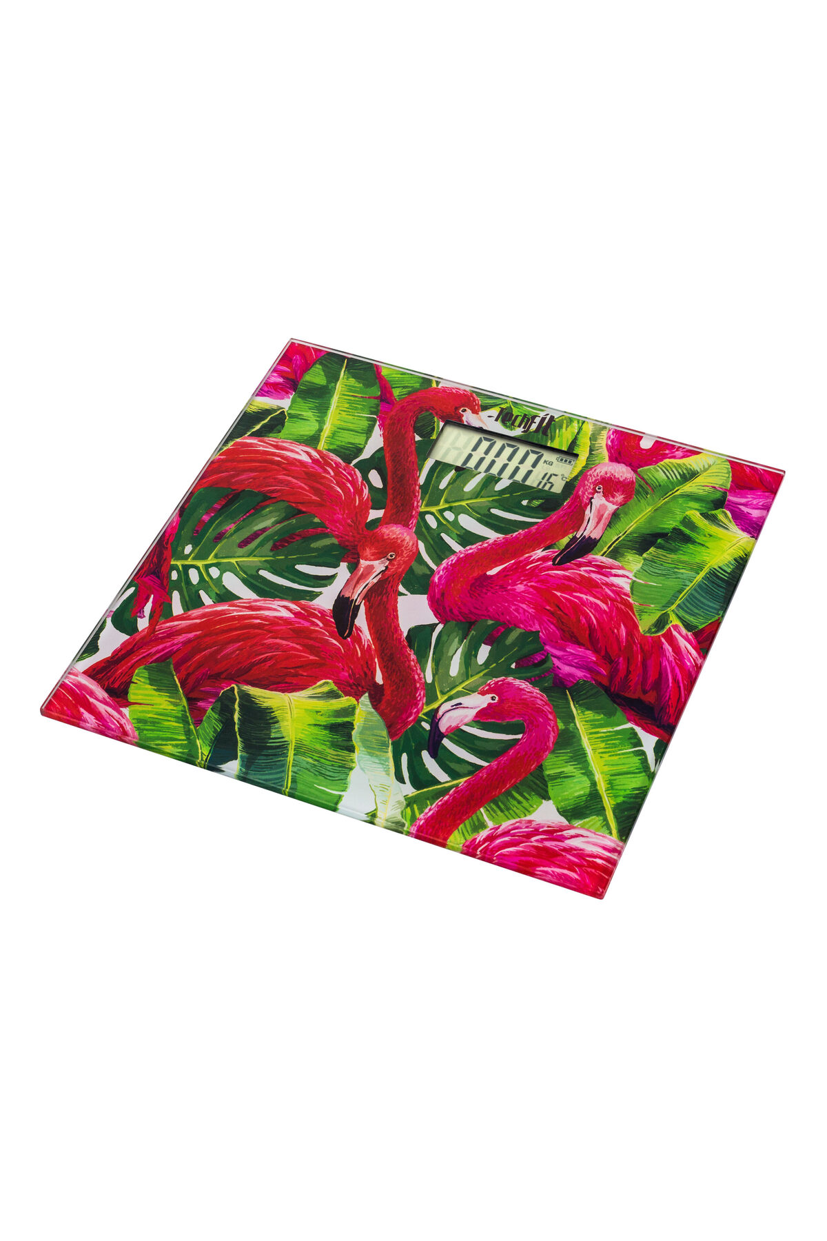 Techfil Techfıt Tf-1053 Dijital Kişisel Baskül Mor Desenli Cam Banyo Tart