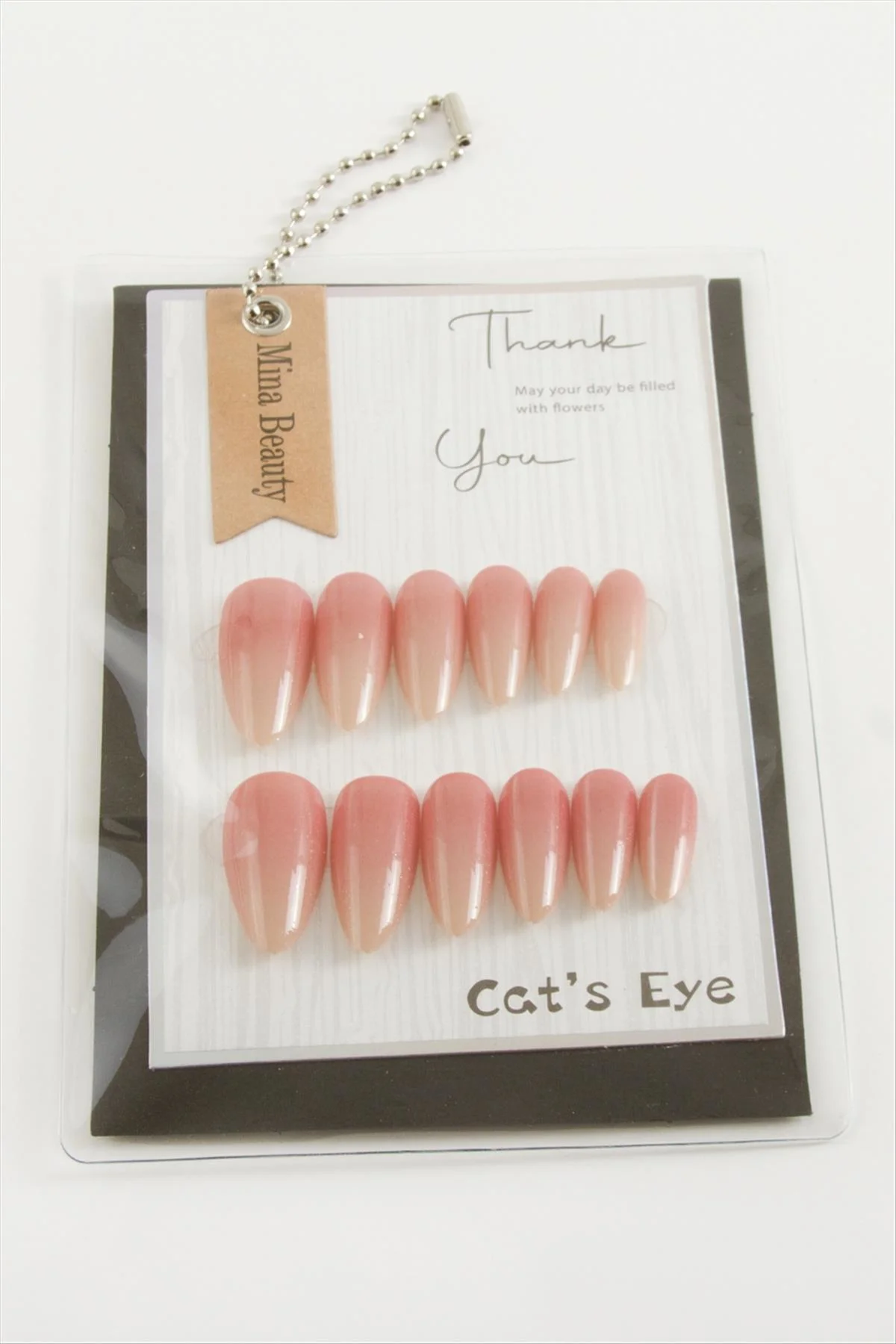 TECHMRT Mina Beauty Kedi Gözü (01332) Takma Tırnak-Pembe