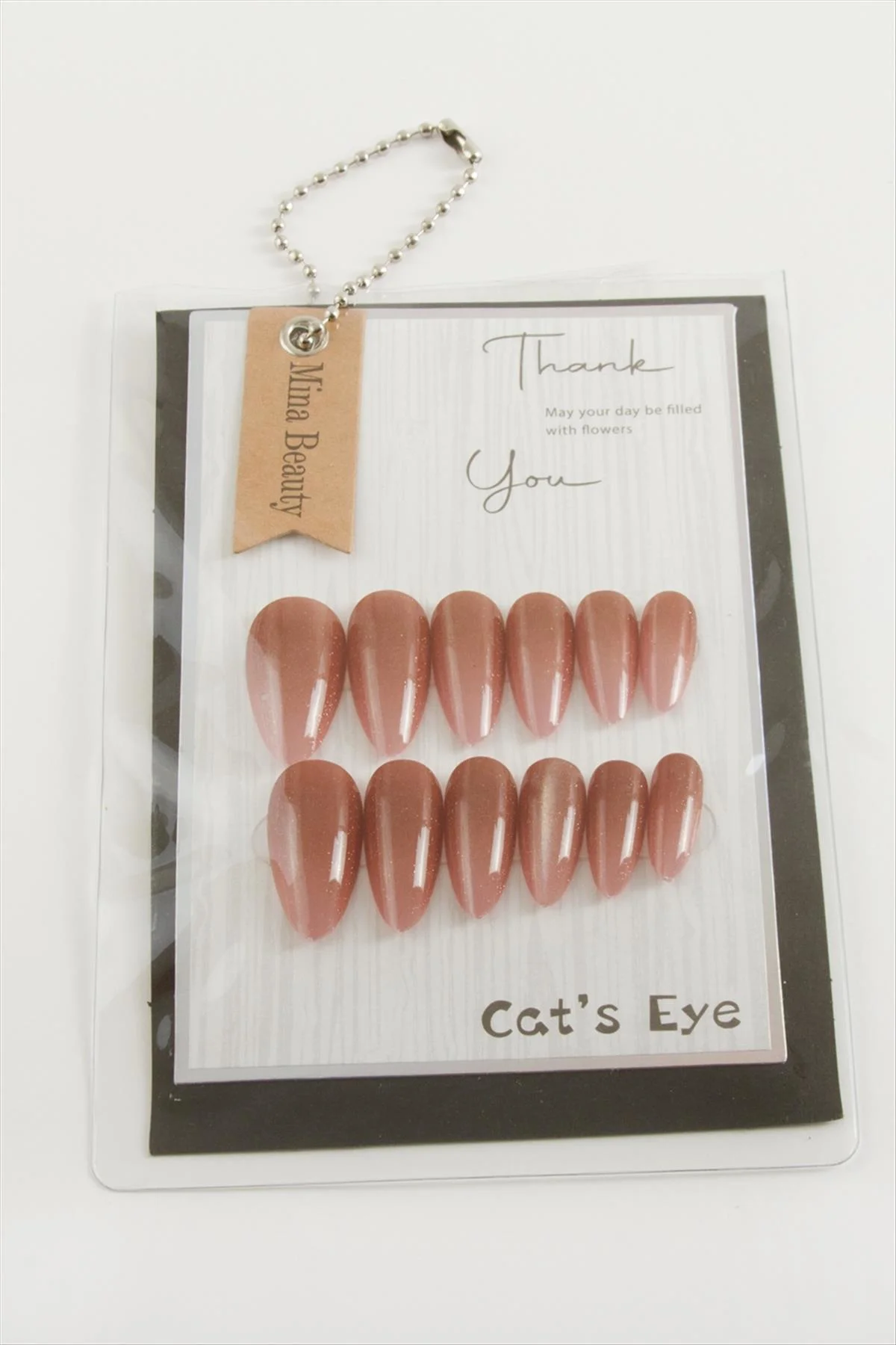 TECHMRT Mina Beauty Kedi Gözü (01332) Takma Tırnak-Pembe