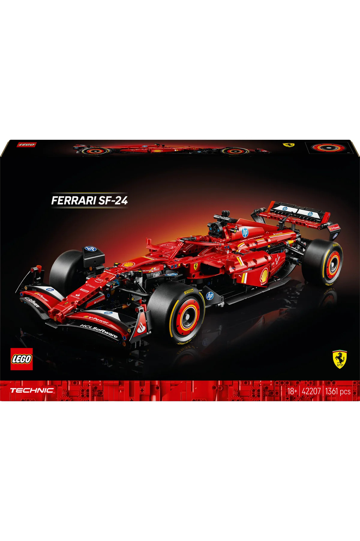 Lego ® Technic Ferrari Sf-24 F1 Araba 42207 - Yetişkinler İçin Koleksi
