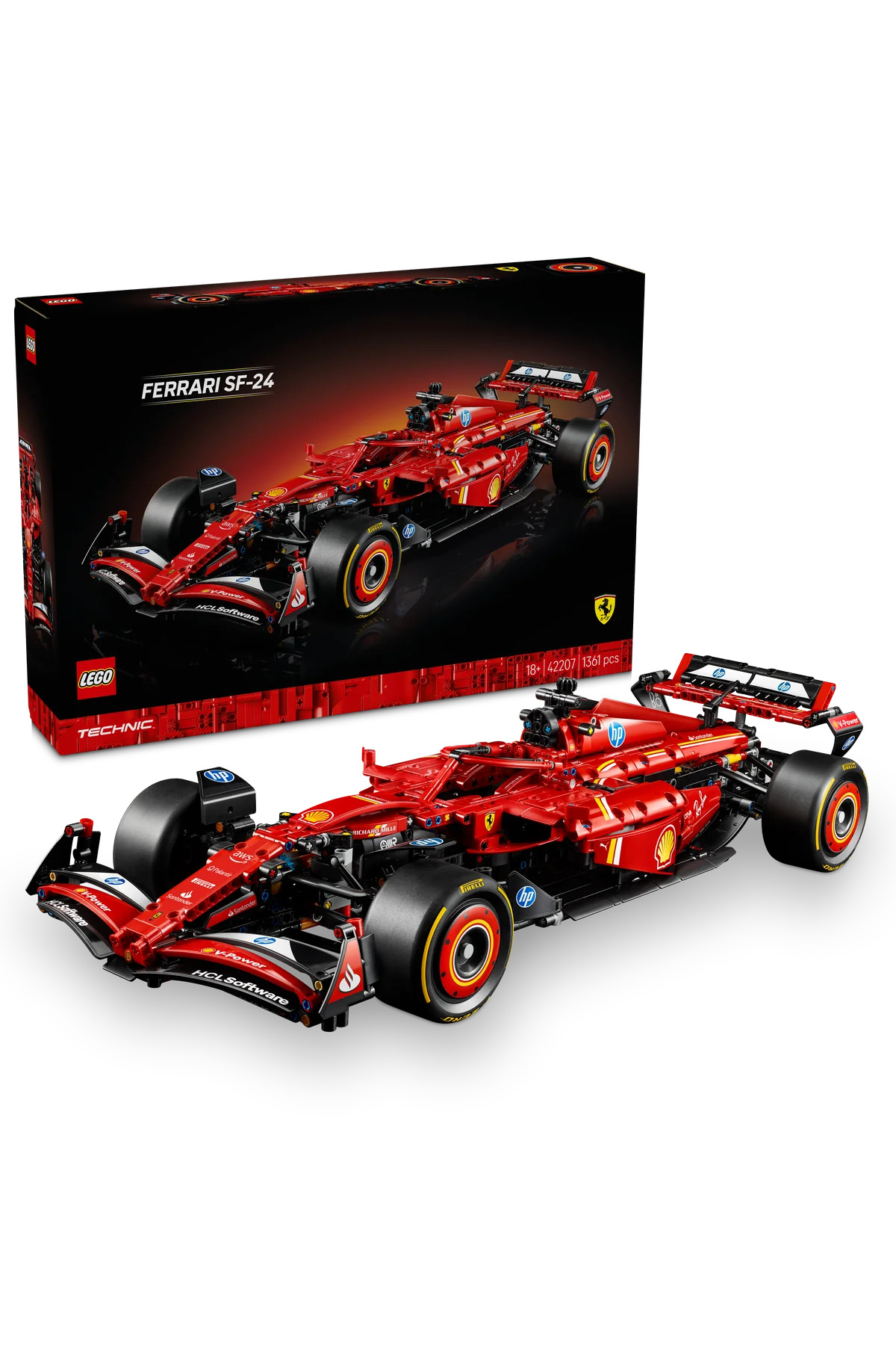 Lego ® Technic Ferrari Sf-24 F1 Araba 42207 - Yetişkinler İçin Koleksi