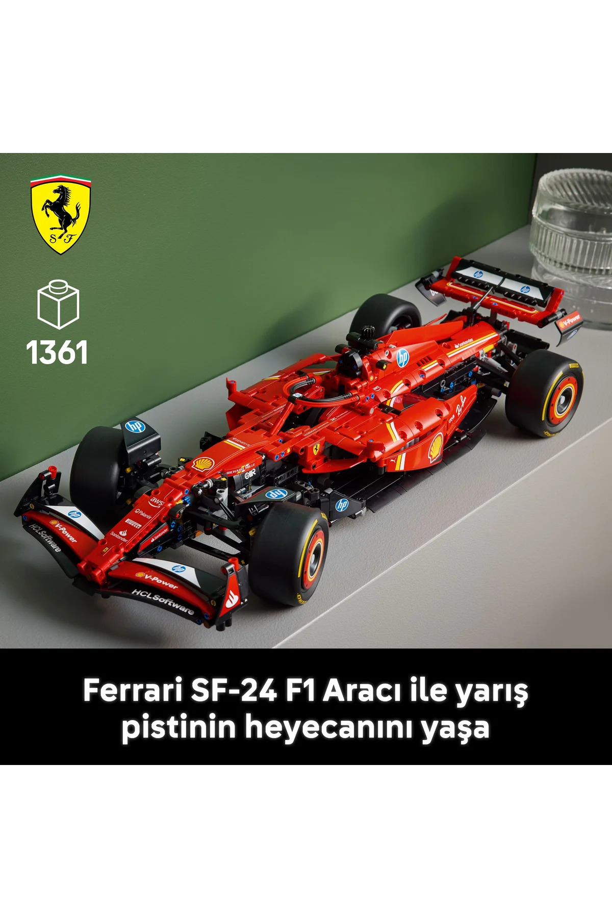 Lego ® Technic Ferrari Sf-24 F1 Araba 42207 - Yetişkinler İçin Koleksi