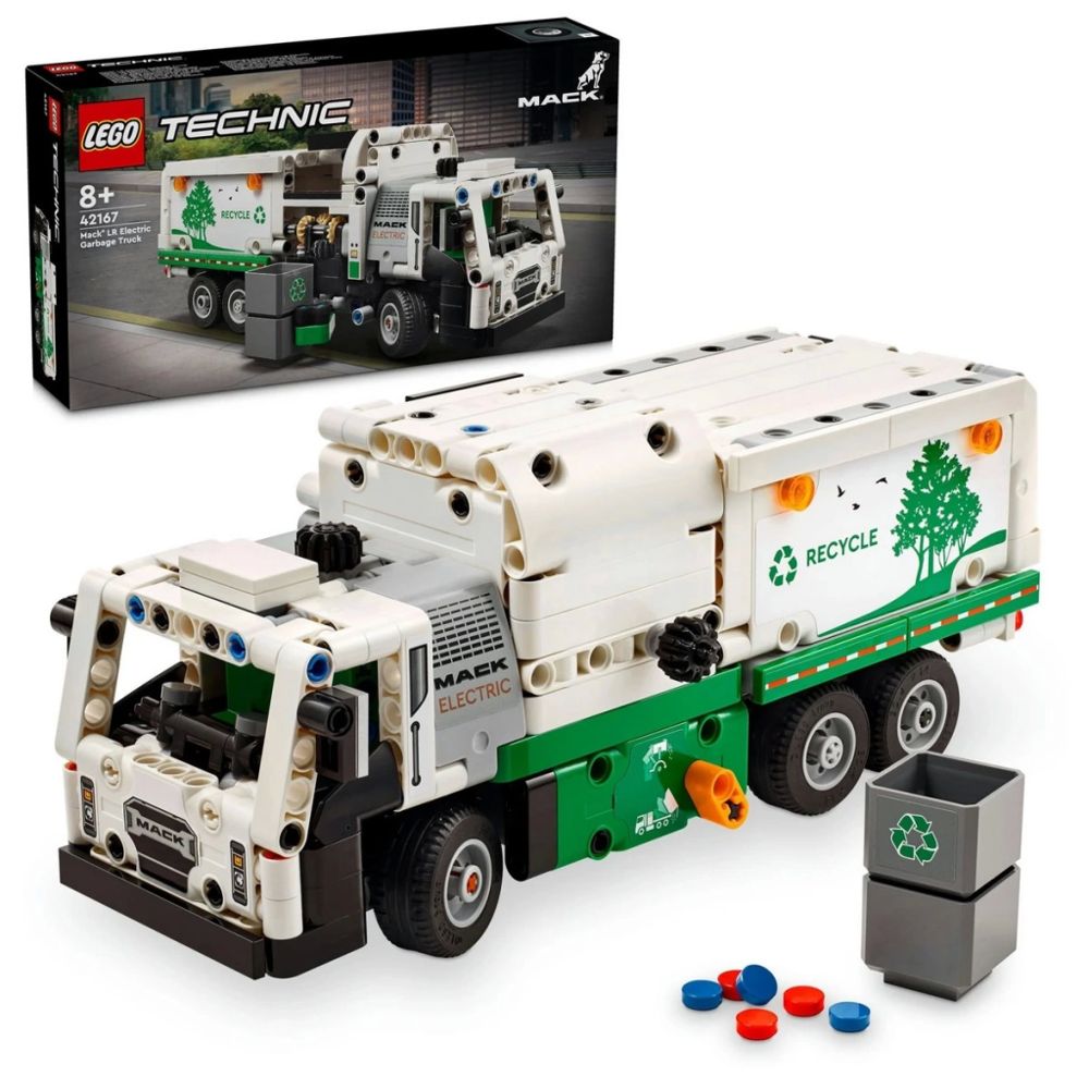 Technic Mack LR Electric Çöp Kamyonu 42167 Technic Mack LR Electric Çöp Kamyonu 42167
