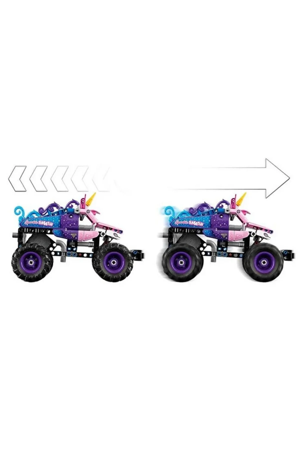 Technic Monster Jam Sparkle Smash Çek Bırak 42220