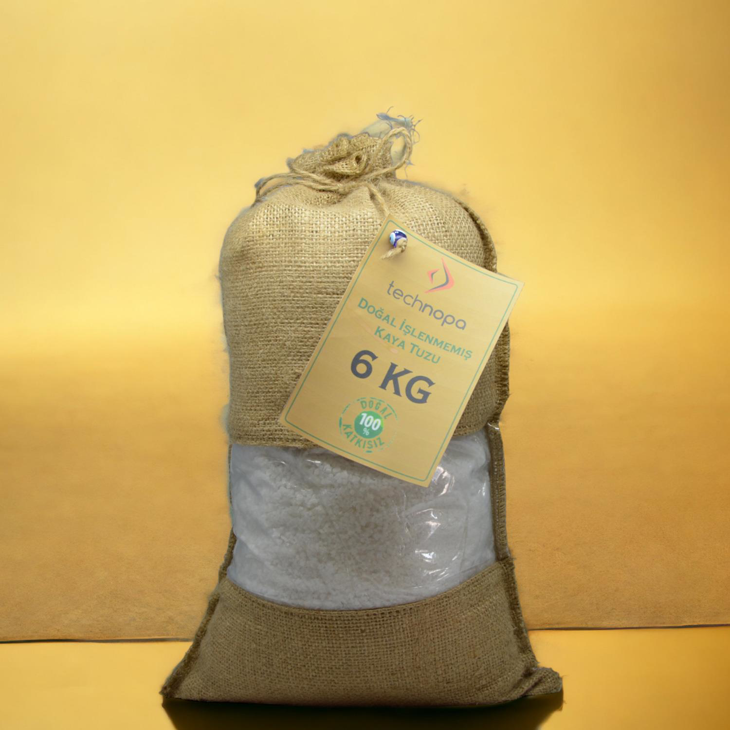 Technopa Doğal İşlenmemiş Tane Kristal Kaya Tuzu 6Kg Technopa Doğal İşlenmemiş Tane Kristal Kaya Tuzu 6Kg