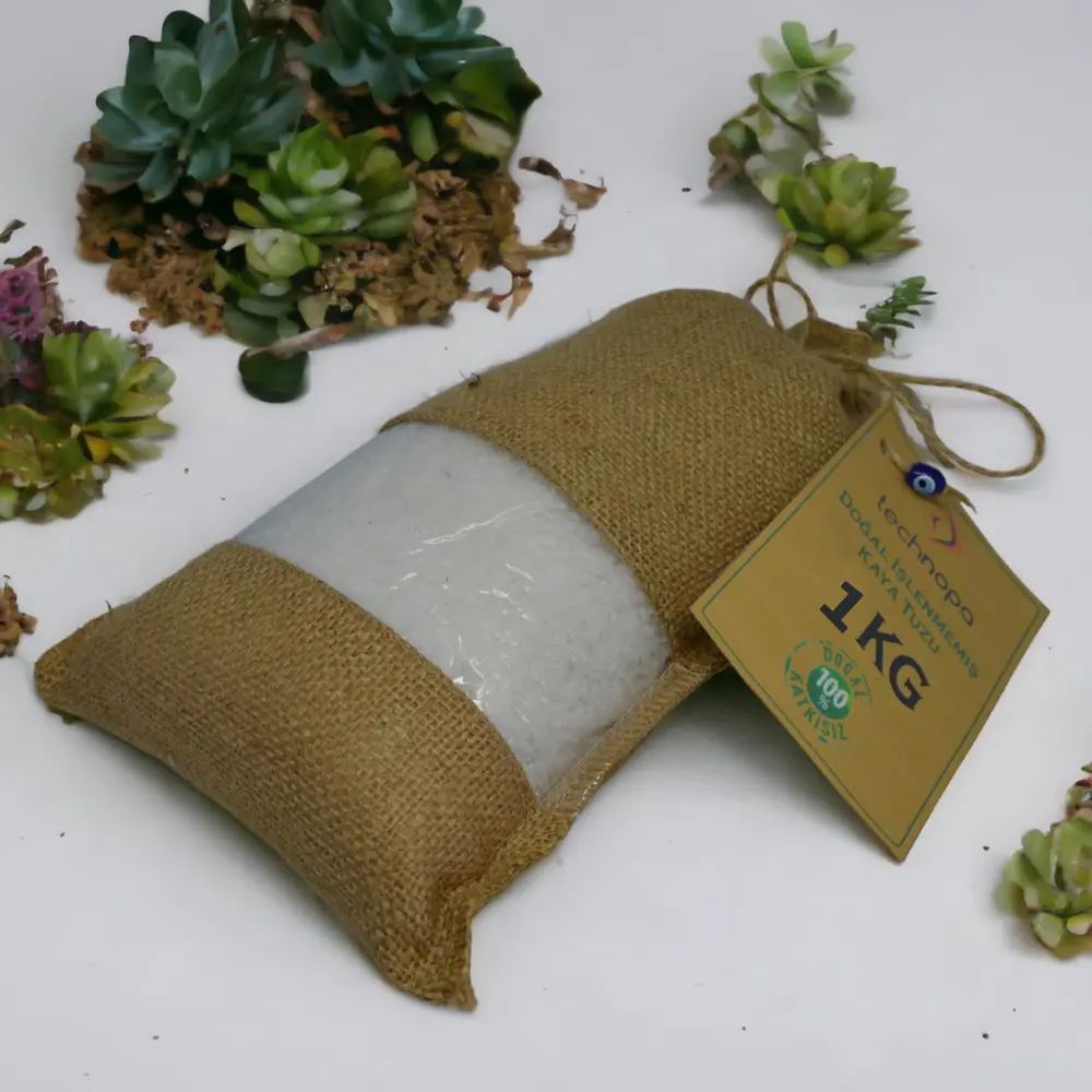 Technopa Doğal İşlenmemiş Tane Kristal Kaya Tuzu 1Kg