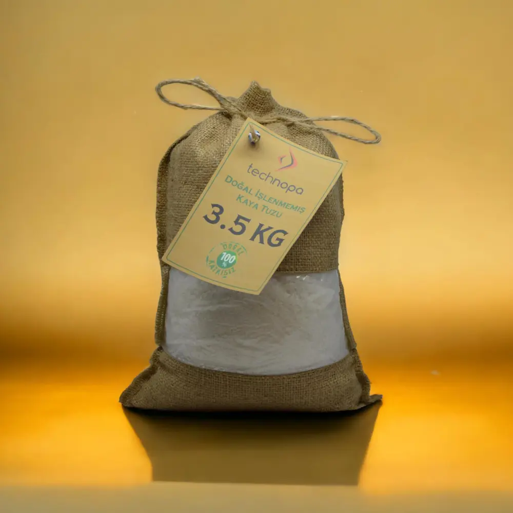 Technopa Doğal İşlenmemiş Tane Kristal Kaya Tuzu 3,5Kg