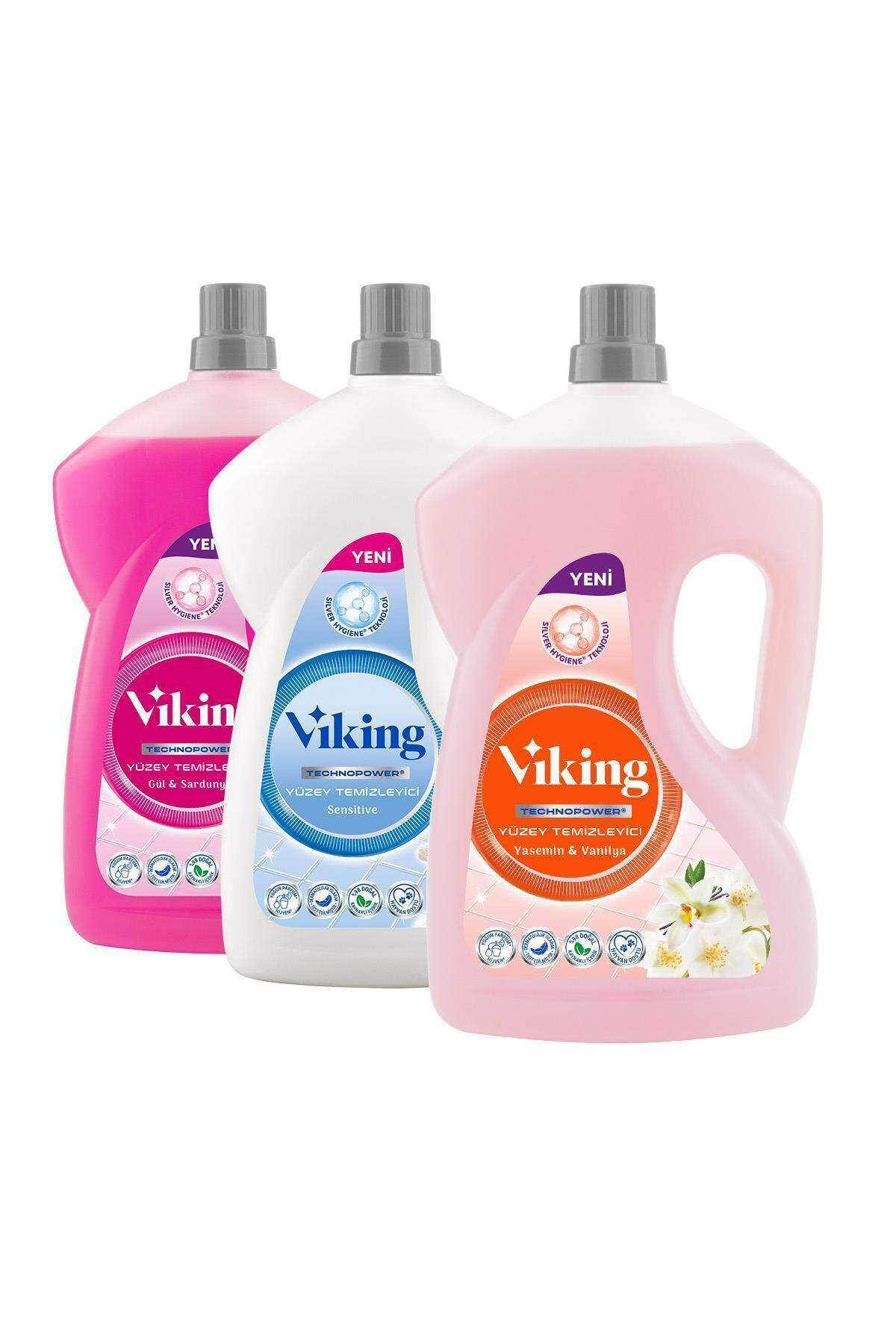 Viking Technopower 3'Lü Yüzey Temizleyici Sensitive, Yasemin, Gül Sardun