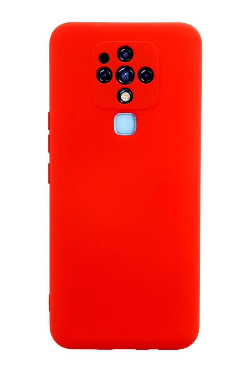 Tecno Camon 16 Kılıf Nano içi Kadife Silikon - Kırmızı