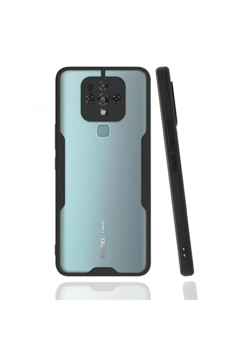 Tecno Camon 16 Kılıf Platin Silikon - Siyah Tecno Camon 16 Kılıf Platin Silikon - Siyah