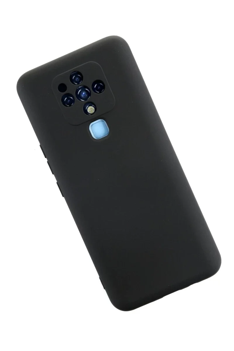 Tecno Camon 16 Kılıf Nano içi Kadife Silikon - Siyah