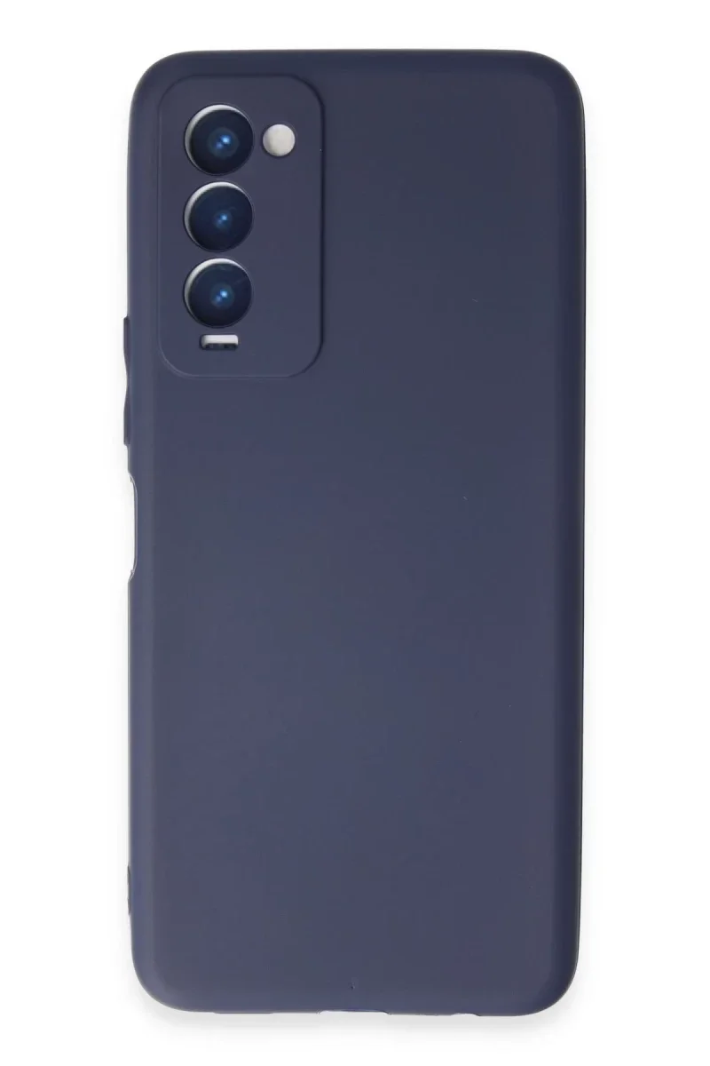 Tecno Camon 18 Kılıf First Silikon - Lacivert Tecno Camon 18 Kılıf First Silikon - Lacivert