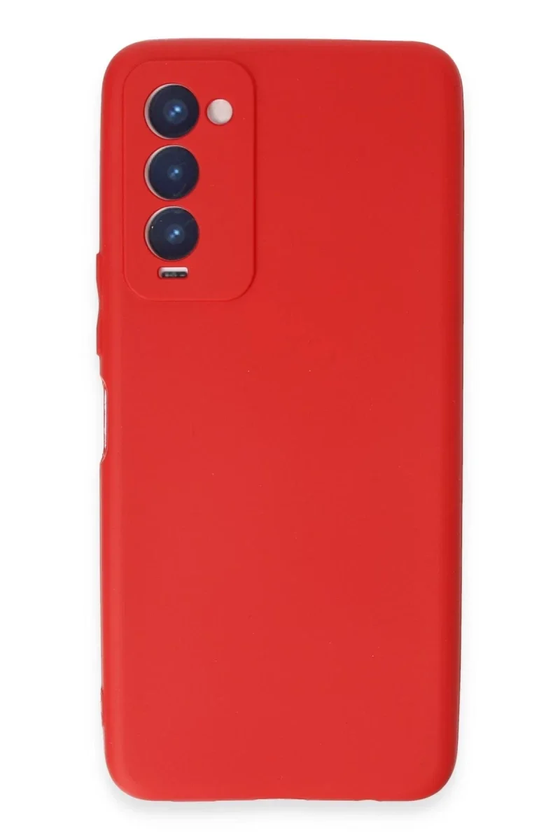 Tecno Camon 18 Kılıf First Silikon - Kırmızı Tecno Camon 18 Kılıf First Silikon - Kırmızı