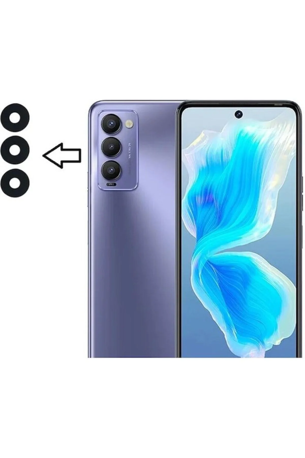 Tecno Camon 18P Ile Uyumlu Kamera Camı Ch7 CH7N