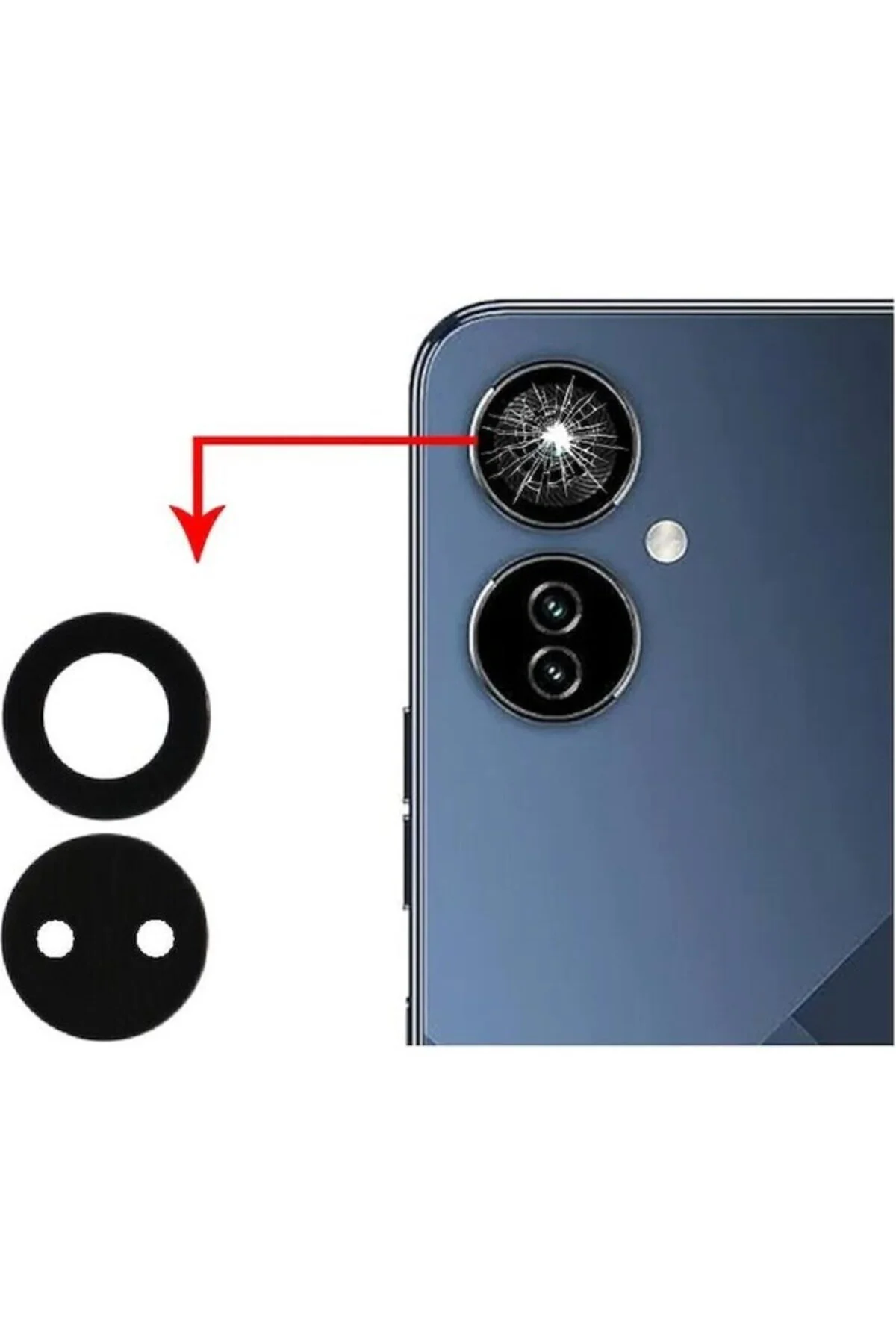 Tecno Camon 19 Neo Ile Uyumlu Kamera Camı Ch6i