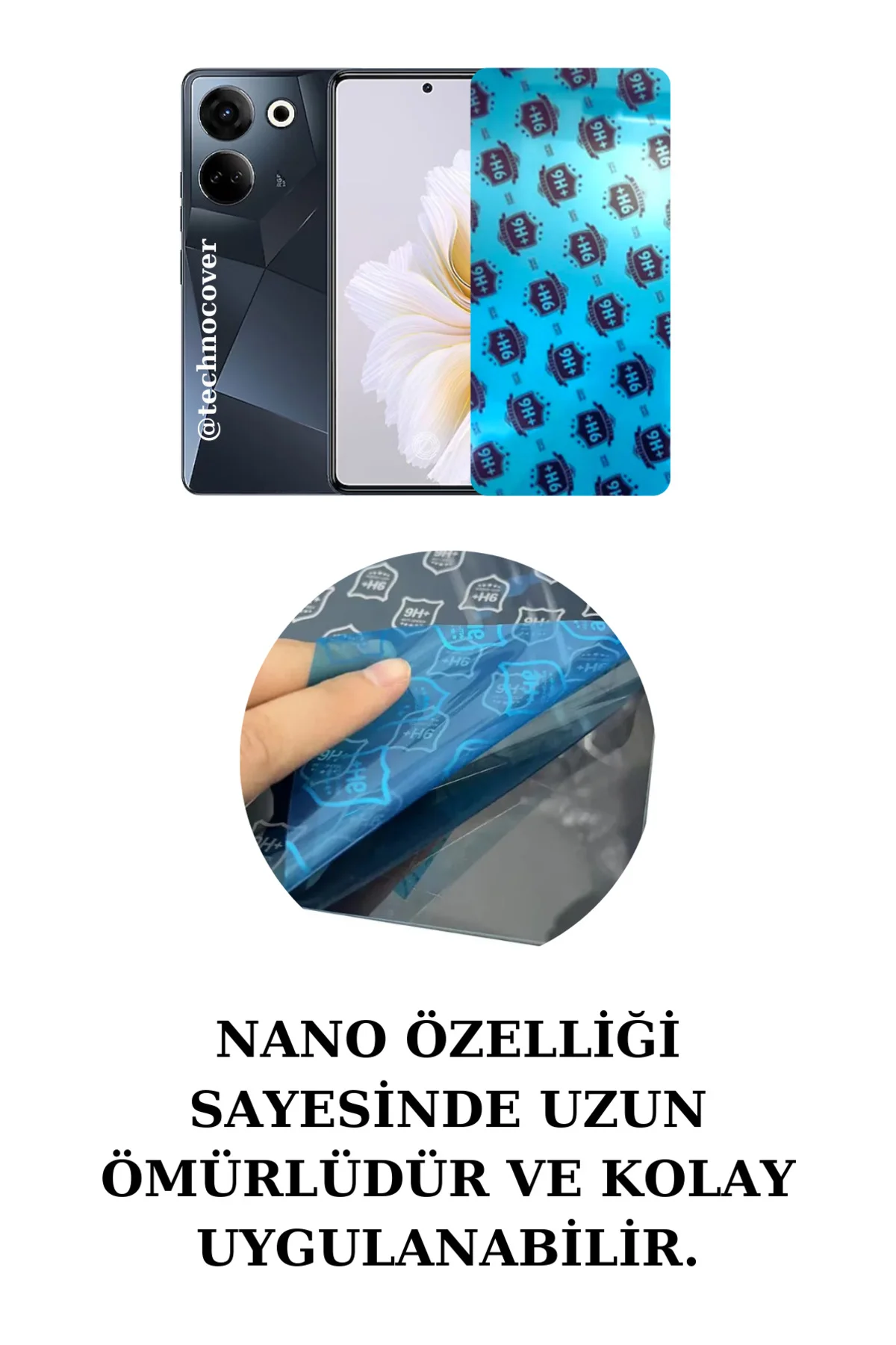 TECNO CAMON  20S PRO Ekran Koruyucu Esnek Nano Cam Teknoloji Micro Temperli