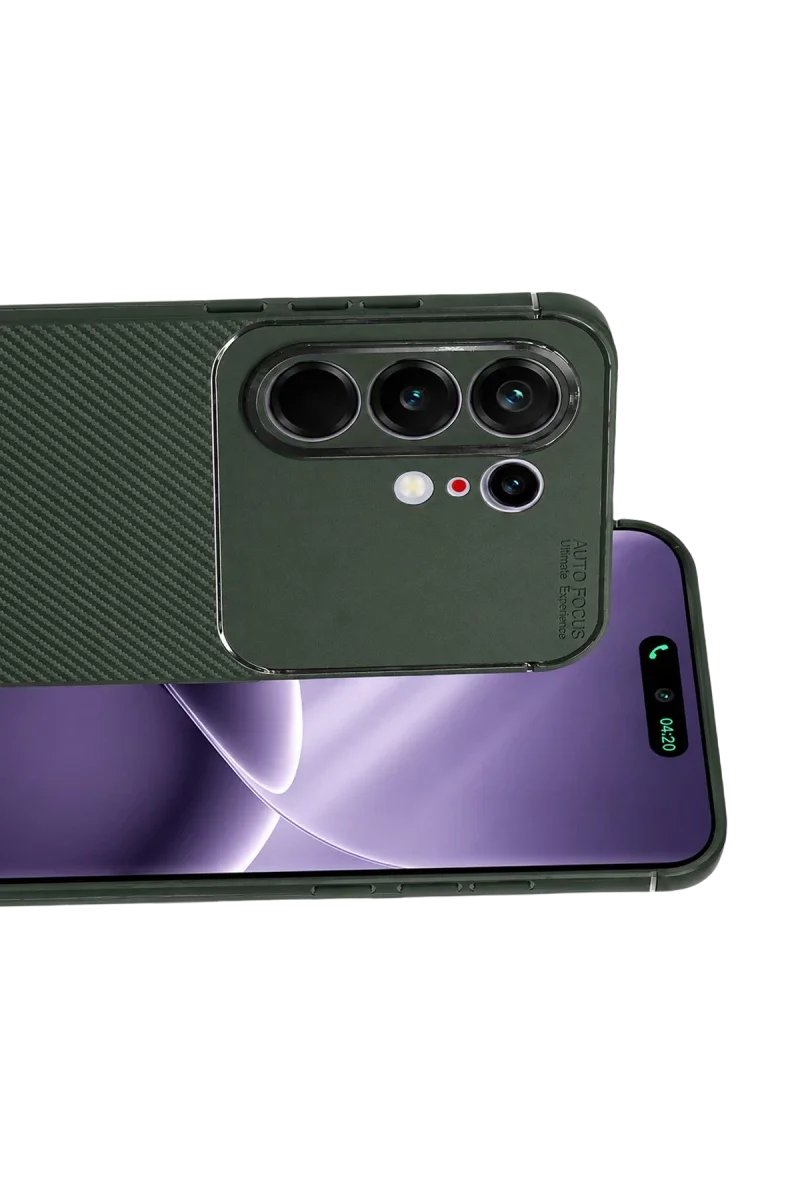 Tecno Camon 50 Pro 5G Auto Focus Karbon Kapak - Koyu Yeşil Tecno Camon 50 Pro 5G Auto Focus Karbon Kapak - Koyu Yeşil