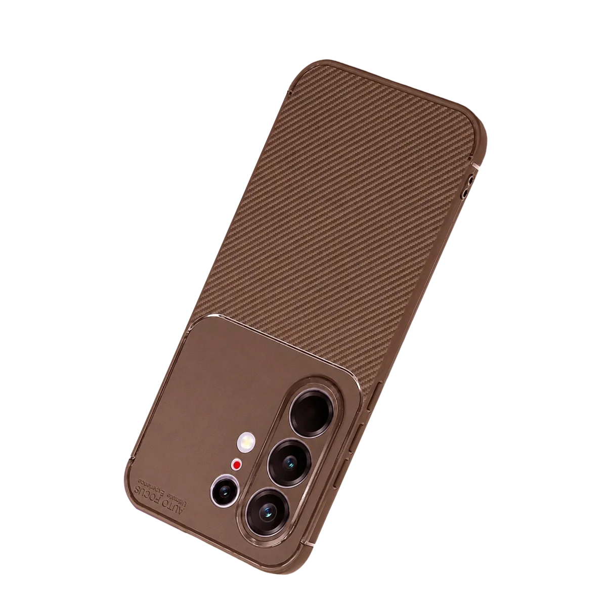 Tecno Camon 50 Pro 5g Auto Focus Karbon Kapak - Kahverengi Tecno Camon 50 Pro 5g Auto Focus Karbon Kapak - Kahverengi