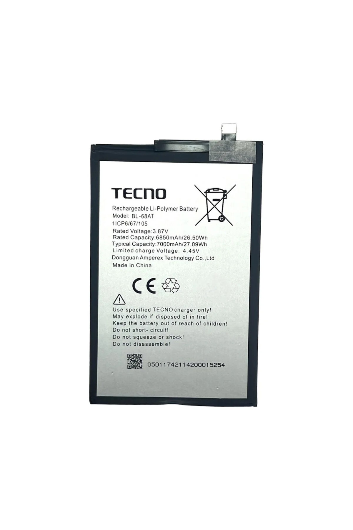 Tecno Pova 3 Bl-68at Batarya