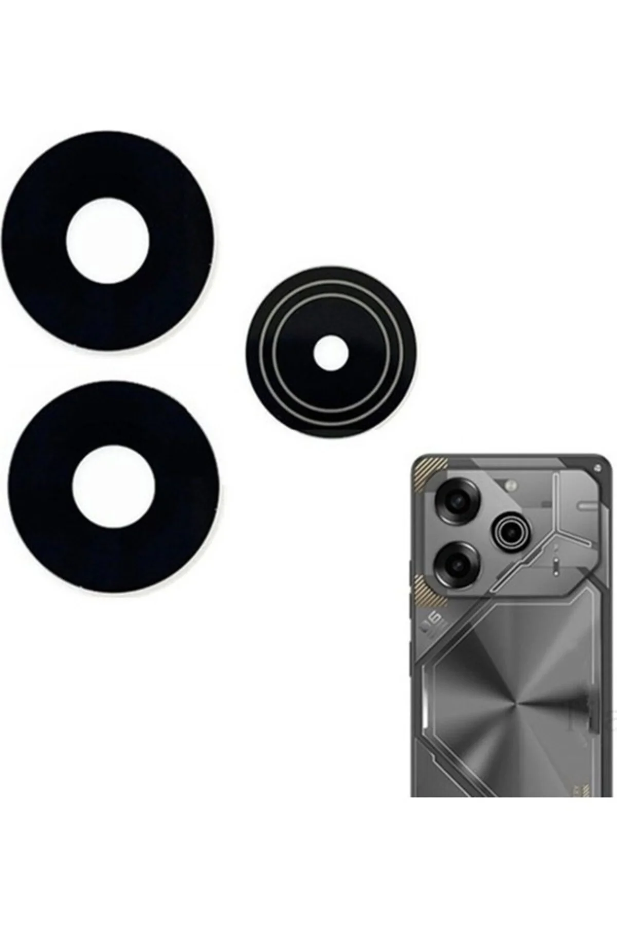 Tecno Pova 6 Uyumlu Kamera Camı