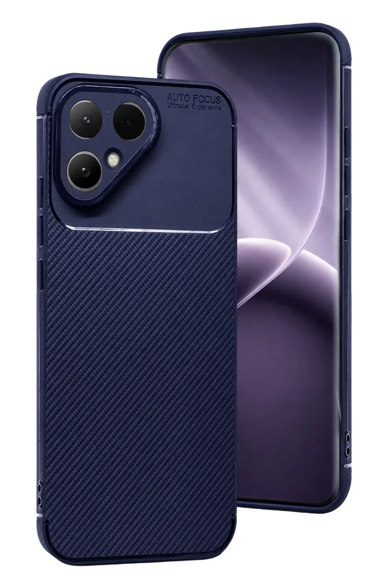 Tecno Pova Curve 2 5G Auto Focus Karbon Kapak - Lacivert Tecno Pova Curve 2 5G Auto Focus Karbon Kapak - Lacivert